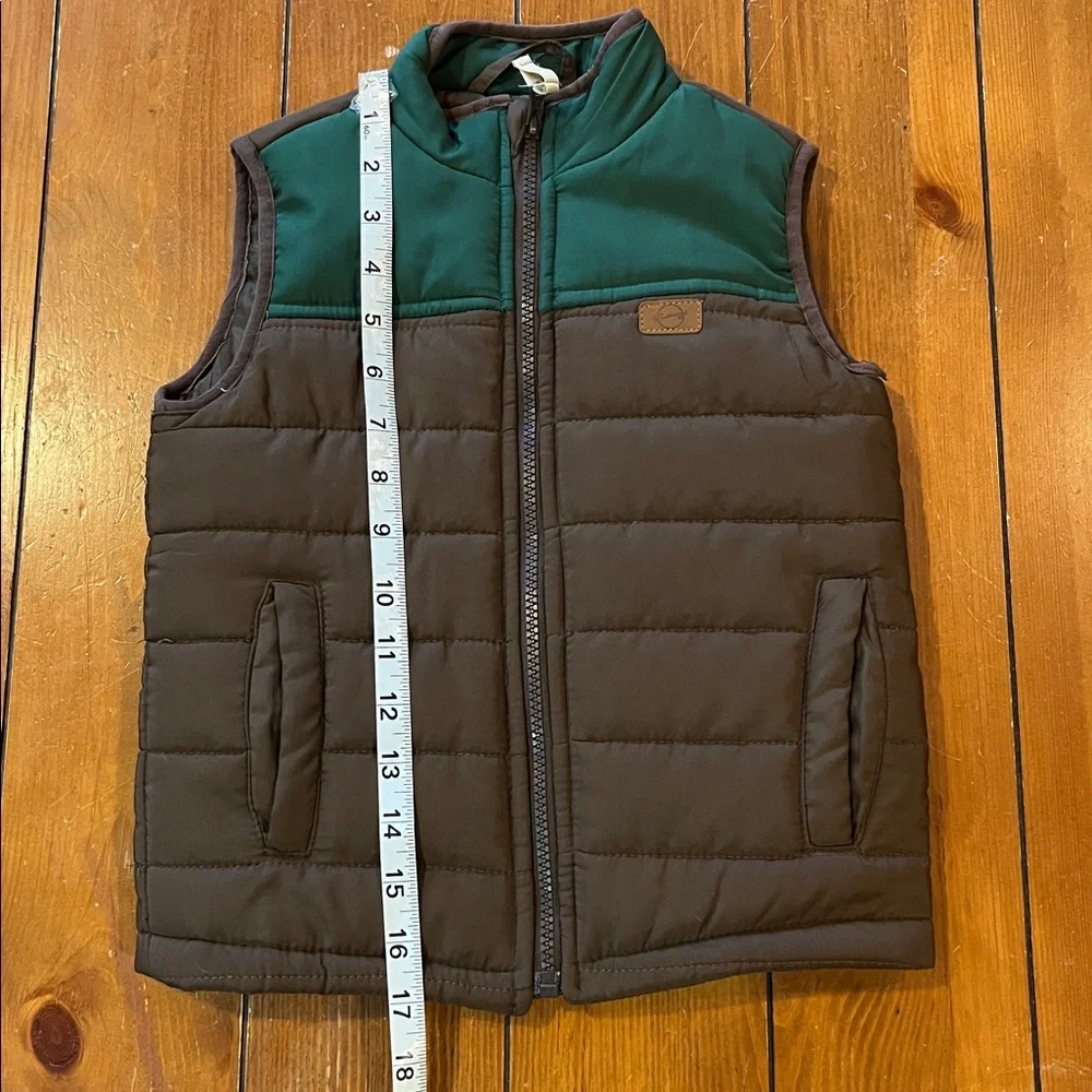 Weatherproof Vintage Puffer Vest Green Grey Boys Size 4T